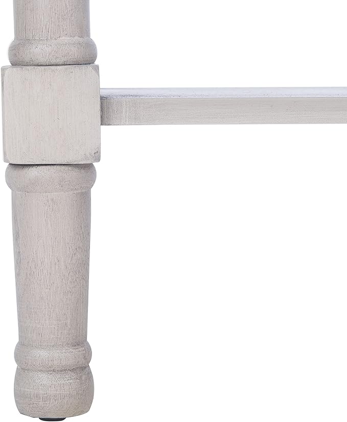 Safavieh Home Collection Haines Greige 4-Drawer Bottom Shelf Console Table