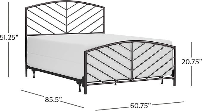 Hillsdale Furniture Essex Bed, Queen, Metallic Brown