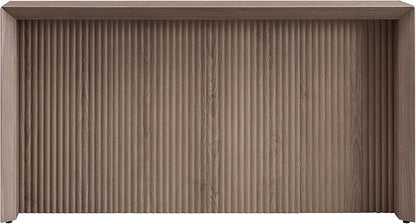 Henn&Hart 56'' Wooden Rectangular Fluted Console Table Entryway Table, Sofa Table for Entryway, Living Room, Couch, Hallway, or Office, Antiqued Gray Oak