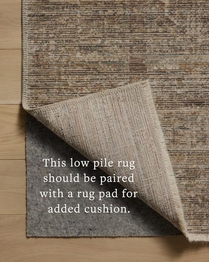 Loloi Amber Lewis Molly Collection MOL-07 Tobacco/Sage 2'-3" x 3'-10" Low Pile Accent Rug