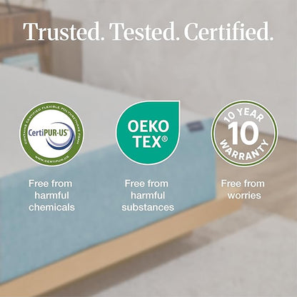 LIFEMENT Basic Twin Cooling Gel Infused Memory Foam Mattress in a Box | Medium Firm Bed, Fiberglass Free, Certified Pressure Relief Foam, Cooling Comfort Sleep, 6 Inch