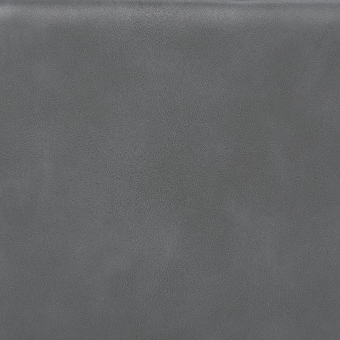 SIMPLIHOME Kingsley 48 inch Wide Transitional Rectangle Large Storage Ottoman in Stone Grey Vegan Faux Leather, Assembled, For the Living Room, Entryway and Family Room
