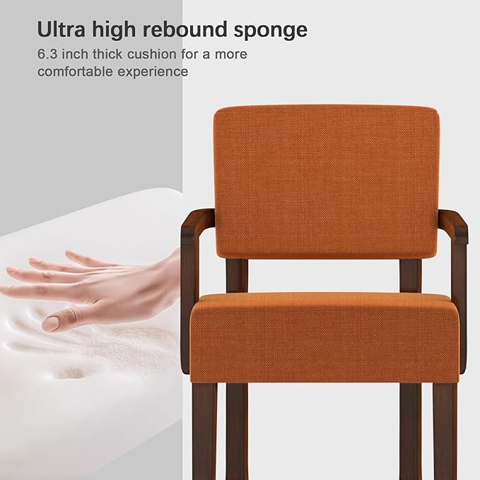 Accent Chair, Living Room Chairs Oversized with Soft Seat and Armrests for Dinning, Bedroom, Reading and Waiting Rooms