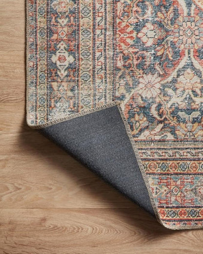 Loloi Amber Lewis Georgie Collection GER-01 Red/Navy 8'-4" x 11'-6", .19" Pile Height, Area Rug