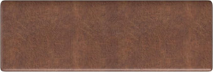 SIMPLIHOME Avalon 54 Inch Wide Contemporary Rectangle Extra Large Storage Ottoman Bench in Distressed Saddle Brown Vegan Faux Leather, Assembled, For the Living Room, Entryway and Family Room