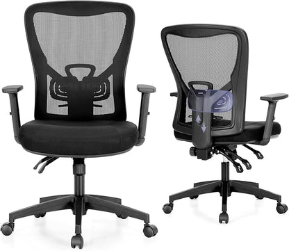 MAISON ARTS Ergonomic Mesh Office Chair, High Back Computer Task Chair Desk Chair with Adjustable Armrest and Lumbar Support for Home Office
