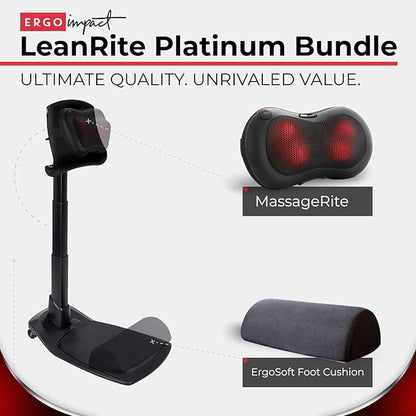 Standing Desk Chair – Ergonomic Stool for Active Sitting & Posture Support | Adjustable Height Sit Stand Chair for Home Office Elite Upgraded Version with 3 Bonus Accessories
