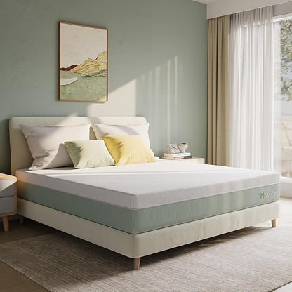 Novilla Queen Mattress,10 Inch Gel Memory Foam Mattress for Suppotive &Pressure Relieving, Medium Firm Feel in a Box,Bliss