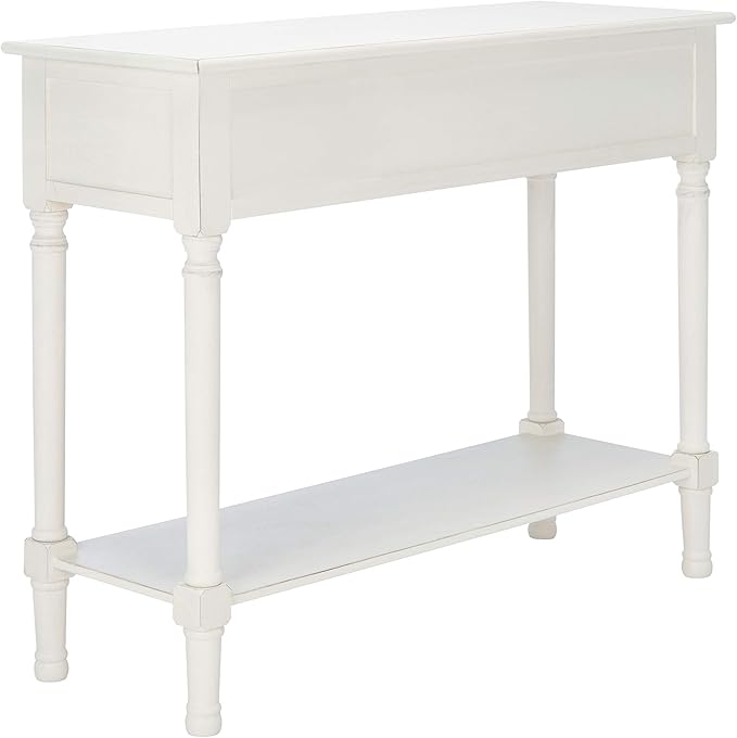 SAFAVIEH Home Collection Landers Distressed White 2-Drawer Console Table CNS5710A
