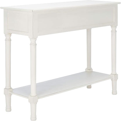SAFAVIEH Home Collection Landers Distressed White 2-Drawer Console Table CNS5710A