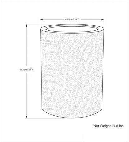SIMPLIHOME Corbin Side Table – 16 inch Wide Metal Round Accent Table in Hammered Antique Gold, Industrial Style End Table for Living Room, Bedroom, or Office with Sturdy Base, Assembled