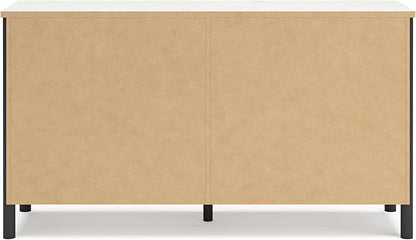 Signature Design by Ashley Cadmori Bohemian 6-Drawer Dresser with Safety Stop, Black & White