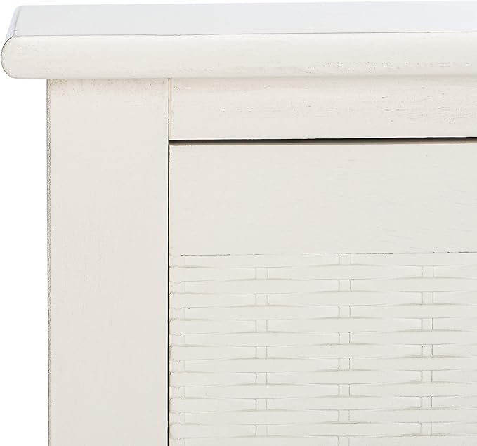 SAFAVIEH Home Collection Landers Distressed White 2-Drawer Console Table CNS5710A
