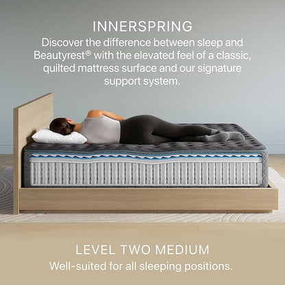 Beautyrest Days End Medium 14" Mattress - King - Cooling Tech, Supportive Durable Pocketed Coils, Pressure Relief, Motion Separation; 100 Night Sleep Trial and 10 Year Warranty