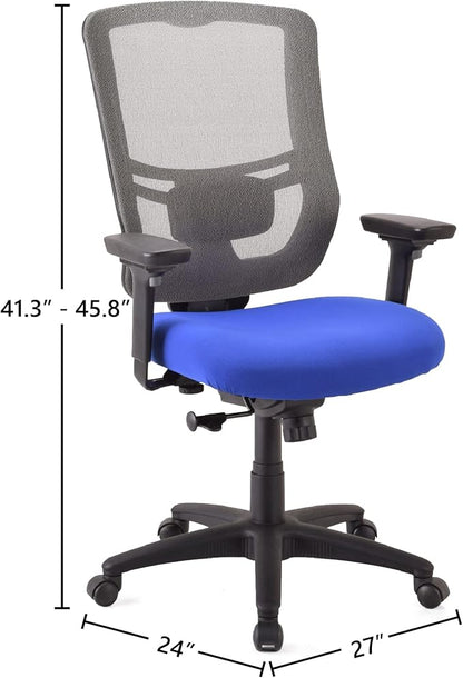 Tempur-Pedic Synchro-Tilt Task Chair, Blue