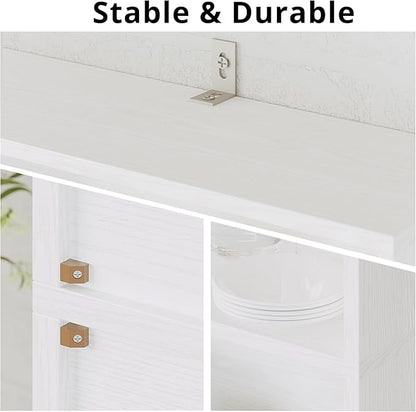 IRONCK Industrial Bookshelves and Bookcases with Doors 11.8 in Depth Floor Standing 5 Shelf Display Storage Shelves Bookcase Home Decor Furniture for Home, Office, Living Room, Bedroom
