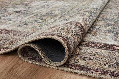 Loloi Amber Lewis Georgie Collection GER-04 Teal/Antique 2'-3" x 3'-9", .19" Pile Height, Accent Rug