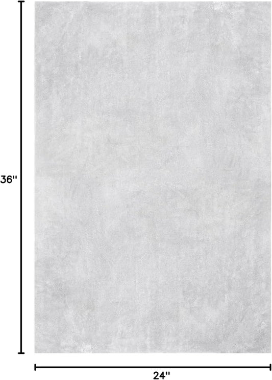 nuLOOM 2' x 3' Cozy Plush SuperiorWash Area Rug, Machine Washable, Non-Slip, Soft Fluffy Shag Carpet for Living Room Bedroom Kids Room Nursery Home Decor, Loni Light Grey