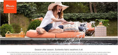 Sunbrella Patio Cushions - (2 Pack) - 18" W x 18" L x 2.5" T, Outdoor Chair Cushion with Comfort, Style & Durability Designed for Outdoor Living - Made in The USA
