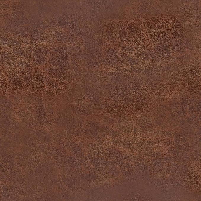 SIMPLIHOME Mariah 34 inch Wide Contemporary Rectangle Coffee Table Storage Ottoman in Distressed Saddle Brown Vegan Faux Leather, Assembled, For the Living Room, Entryway and Family Room