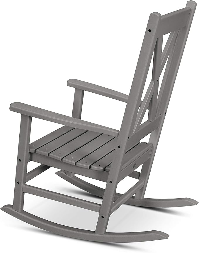 POLYWOOD® Braxton Porch Rocking Chair in White