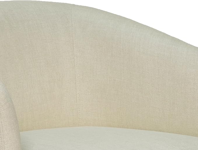MINCETA Accent Chair,Modern Swivel Chairs for Living Room and Bedroom Reading with Wood Base,Performance Fabric in Beige