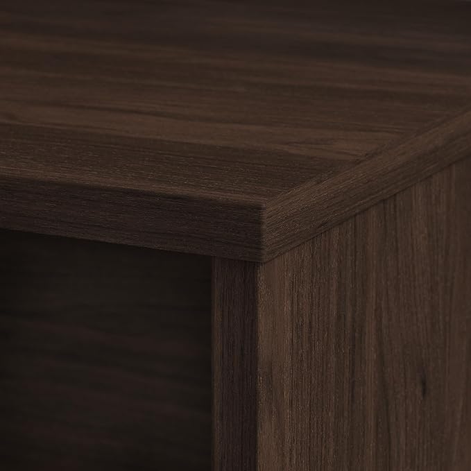 Bush Business Furniture Studio C 72W Computer Desk with Wire Management and Modesty Panel in Black Walnut, Professional Table for Home Office and Corporate Office