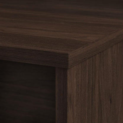 Bush Business Furniture Studio C 72W Computer Desk with Wire Management and Modesty Panel in Black Walnut, Professional Table for Home Office and Corporate Office