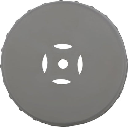 JONATHAN Y TBL1022F Lucky Coins 16" Chinese Ceramic Drum Indoor/Outdoor Garden Stool Bohemian, Coastal, Cottage, French Country, Traditional, for Living Room, Garden Room, Patio, Matte Gray