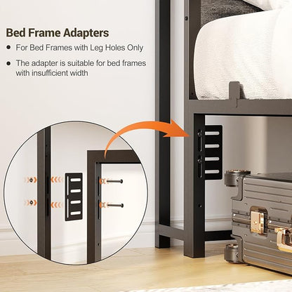 Unikito Headboard for Full Size Bed with Storage Shelf, Head Board with 3 Outlets and 2 USB Ports, Headboards with RGB LED Light, Height Adjustable, Sturdy and Stable, Easy Assembly,Black Oak