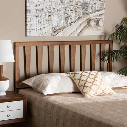 Baroque Beauty Headboard - Elegant Ash Walnut Finish, Wood Construction, Classic Design for Timeless Bedroom Style King
