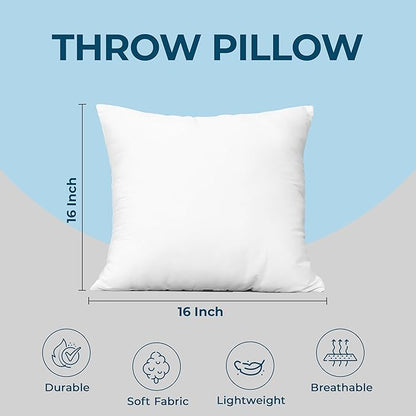 Utopia Bedding Throw Pillows (Set of 24, White), 16 x 16 Inches Pillows for Sofa, Bed and Couch Decorative Stuffer Pillow