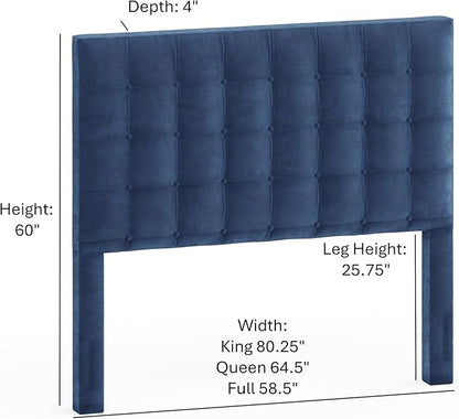 Navy Sutton Queen Headboard