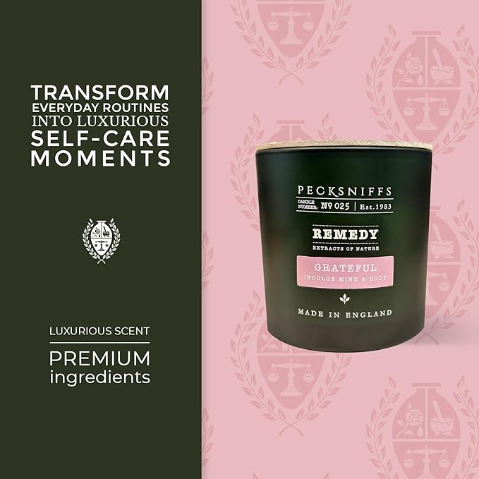 Pecksniff's Grateful Candle - 3 Wick, 19.4 oz, 550g - Grateful Fragrance - Long-Lasting, Relaxing Ambiance for Home Décor