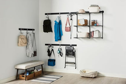 Rubbermaid Fasttrack Rail Storage 36"x12" 3-Shelf Kit, 350 lbs. Per Shelf, for Home/Garage/Shed/Workshop Organization
