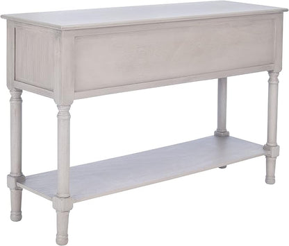 Safavieh Home Collection Haines Greige 4-Drawer Bottom Shelf Console Table