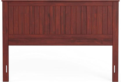Glenwillow Home Wainscott Wood Panel Headboard in Cherry - Queen Size