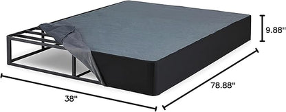 Signature Design by Ashley 10" Mattress Box Spring with Metal Foundation, Twin XL, Black