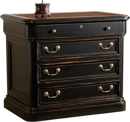 Hekman Furniture Louis Philippe Executive File Cabinet – Solid Wood Office File Storage Cabinet with Drawers Traditional 2 Drawer Wooden Filing Cabinets for Home Office Locking Legal Size