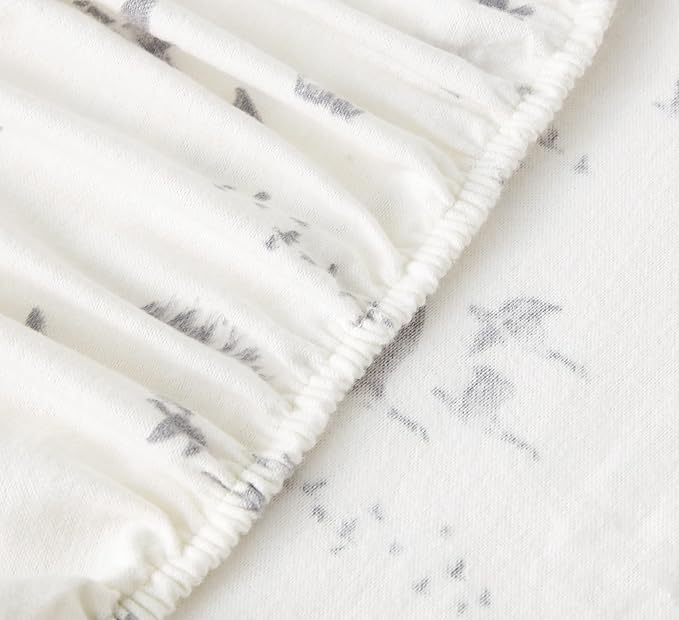 Eddie Bauer - Flannel Sheets Full Size, Anti-Pilling & Wrinkle Resistant Cotton, Touchably Soft for All-Season Comfort - Bed Sheets with Matching Pillowcases & Fitted Sheet (Geese Meadow Yellow)