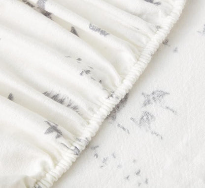 Eddie Bauer - Flannel Sheets Full Size, Anti-Pilling & Wrinkle Resistant Cotton, Touchably Soft for All-Season Comfort - Bed Sheets with Matching Pillowcases & Fitted Sheet (Geese Meadow Yellow)