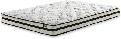 Signature Design by Ashley Full Size Chime 8 Inch Medium Firm Innerspring Mattress with Pressure Relief Quilt Foam, Fiberglass Free, Mattress In A Box