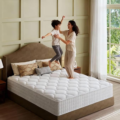 King Mattress, 12 Inch Hybrid Memory Foam Mattress in a Box, Cooling Gel for Pressure Relief & Back Pain Support, CertiPUR-US Certified, Medium Firm Bed, Fiberglass Free, Breathable Comfort Sleep