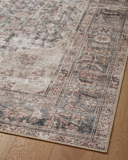 Loloi Amber Lewis Georgie Collection GER-08 Lagoon/Beige 8'-4" x 11'-6", .19" Pile Height, Area Rug