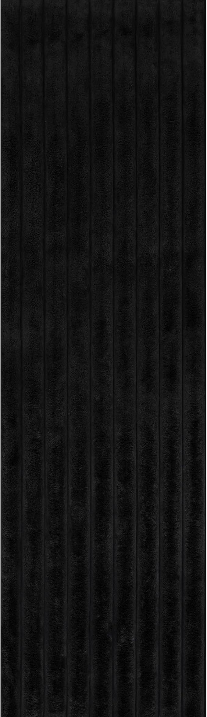 nuLOOM 2'6" x 8' Cozy Plush Area Rug, Machine Washable, Non-Slip, Soft Fluffy Shag Carpet for Living Room Bedroom Kids Room Nursery Home Decor, Kai Grey