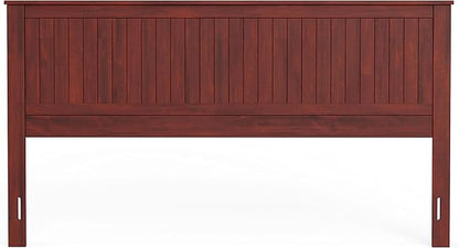 Glenwillow Home Wainscott Wood Panel Headboard in Cherry - King Size