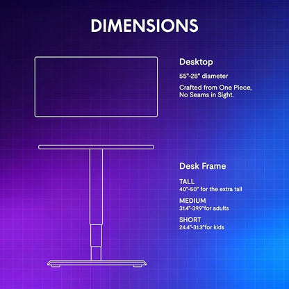 FLEXISPOT CyberX RGB LED Electric Gaming Standing Desk, 55 Inch Dual Motor 3-Stage Adjustable Desk up to 352 lbs, Large Ergonomic Computer Workstation for Gamers, Streamers & Home Studios (Black)
