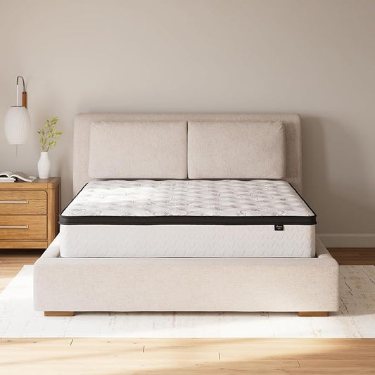 Signature Design by Ashley Chime Hybrid King 12" Mattress with Gel Memory Foam, Medium Firm, Pressure Relief, Fiberglass Free Mattress in a Box