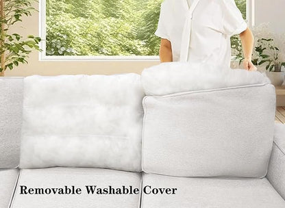 Legend Vansen Modular Sectional Sofa L Shaped Couch with Ottoman Modern Reversible Corner Sectional Couch for Living Room