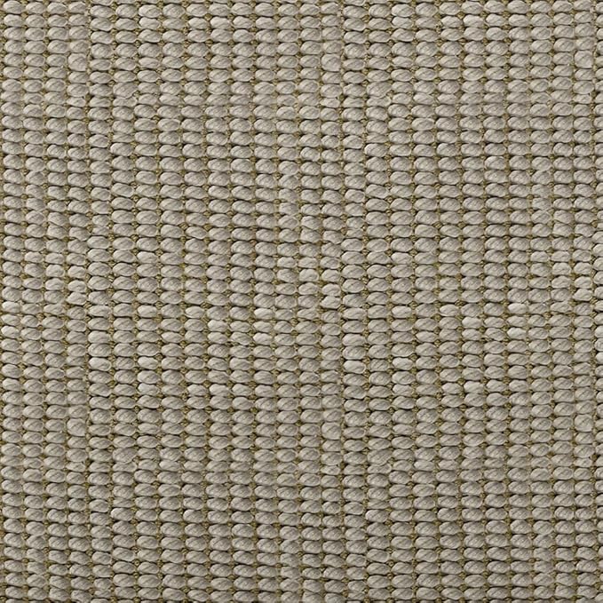 SIMPLIHOME Zelma Pouf - 18 inch Wide Upholstered Recycled PET Polyester Square Pouf Ottoman in Dune Beige, Boho Indoor/Outdoor Footstool for Patio or Living Room with Handwoven Design, Assembled